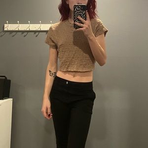 Cotton on tan top